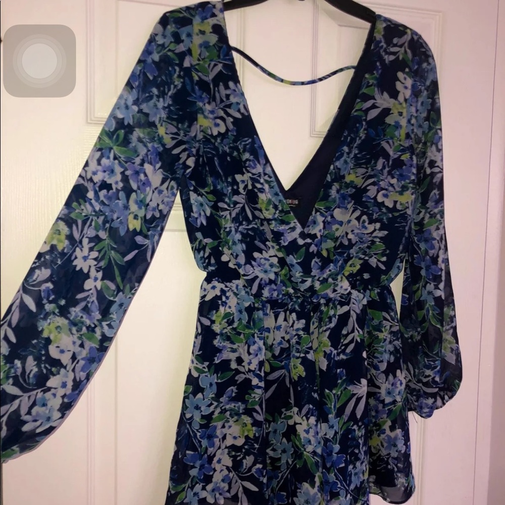 Empire Blouse Sheer Romper